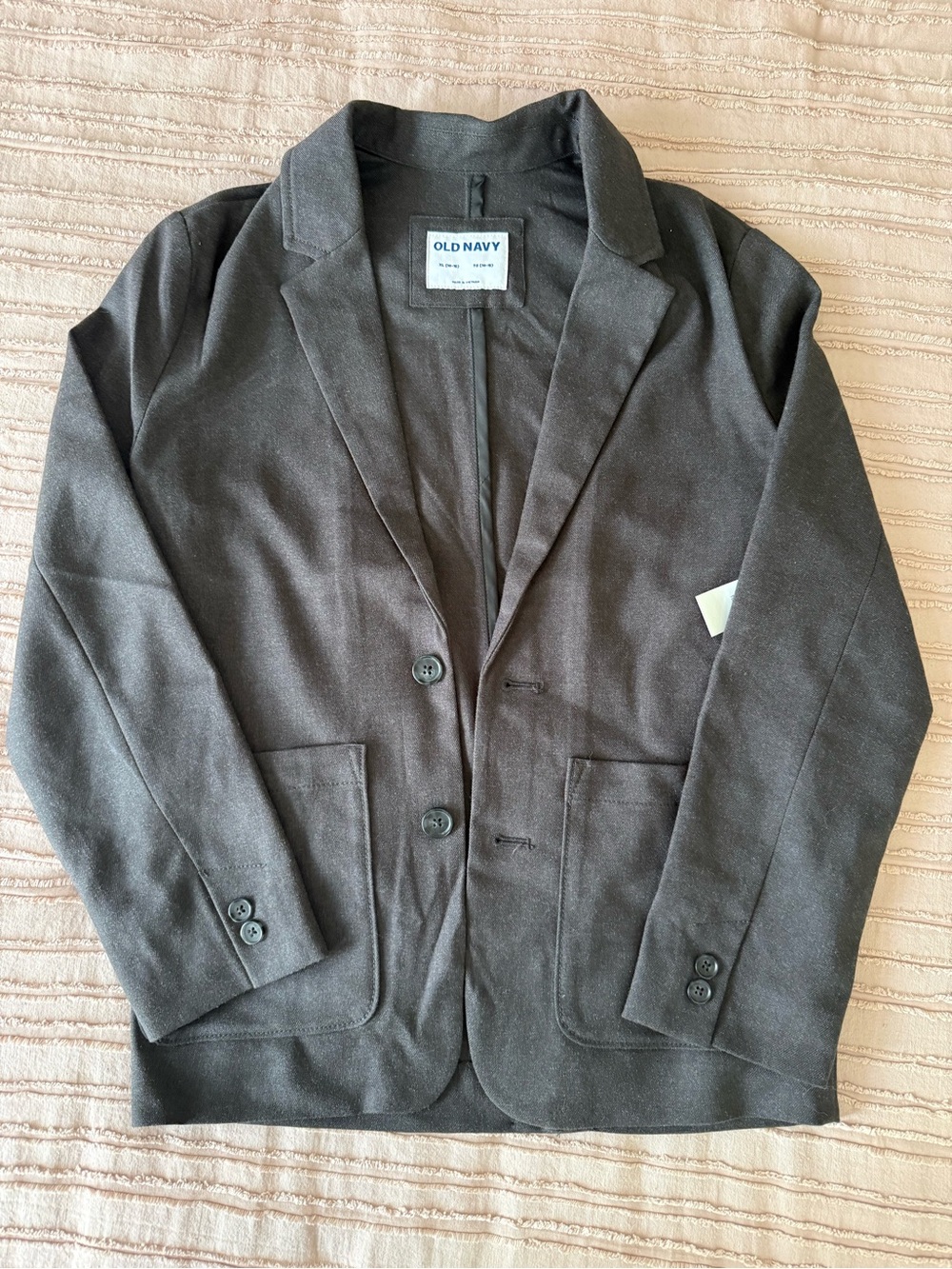 NWT Old Navy Boys’ Charcoal Grey Stretch Blazer | XL 14–16